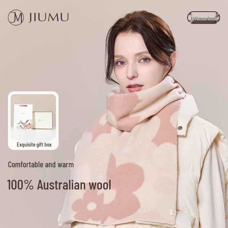 

JIUMU Women s 100% Pure Wool Scarf