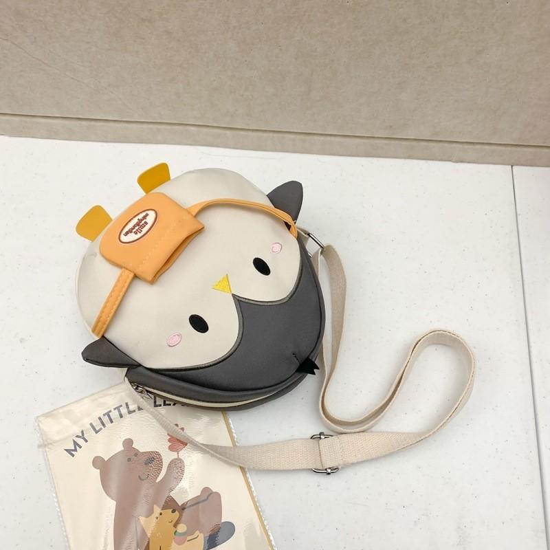Adorable Cartoon Penguin Shaped Kids Shoulder Bag Versatile For Boys And Girls
