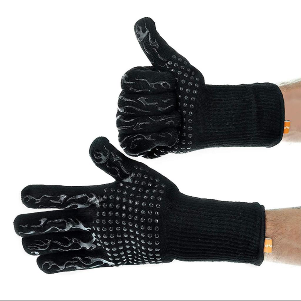 BBQ-Handschuhe Hitzebeständige Handschuhe Grillhandschuhe Silikon-Ofenhandschuhe Küchenhandschuhe zum Kochen Backen