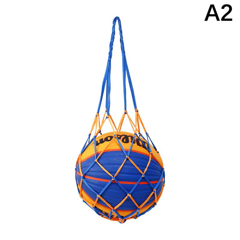 Basketbalový síťový vak z nylonu, úložný vak na jeden míč, přenosné vybavení pro venkovní sporty, fotbal, volejbal, taška