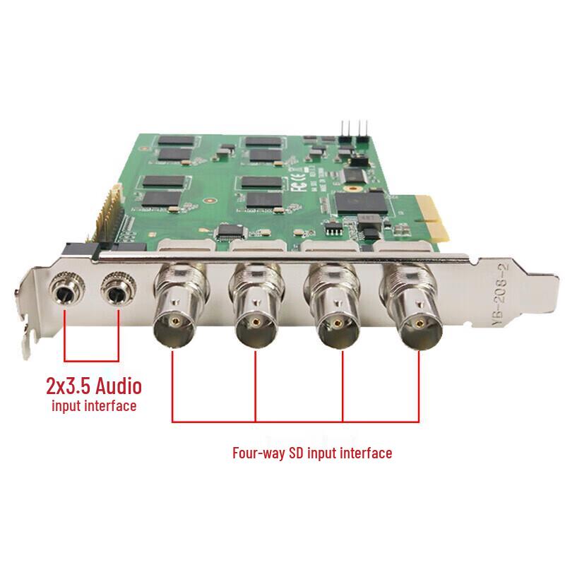 TCHD VideoTC-542N4 4-Channel SDI Capture Card