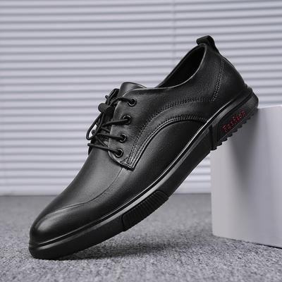 Man Flat Genuine Leather Classic Mens Sneakers Outdoor Lace-up High Quality Italian Handmade Formal Oxfords Shoes Big Size 38-47