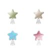 Christmas Tree Star with Soft Plush Texture and Metal Frame for Lasting Use in For Festive Tree and Table Decorations