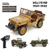 1/14 RC Car Willys Military Vehicle with Rc Winch 2.4G 4WD Off-road Electric Remote Control Model Simulation Crawler Toys HG4-58