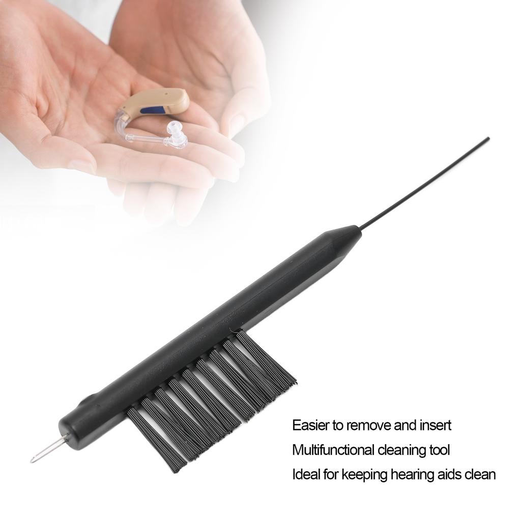 20Pcs Hearing Aid Hairbrush U Type Multifunction Effective Clean Hearing Amplifier Cleaning Brush