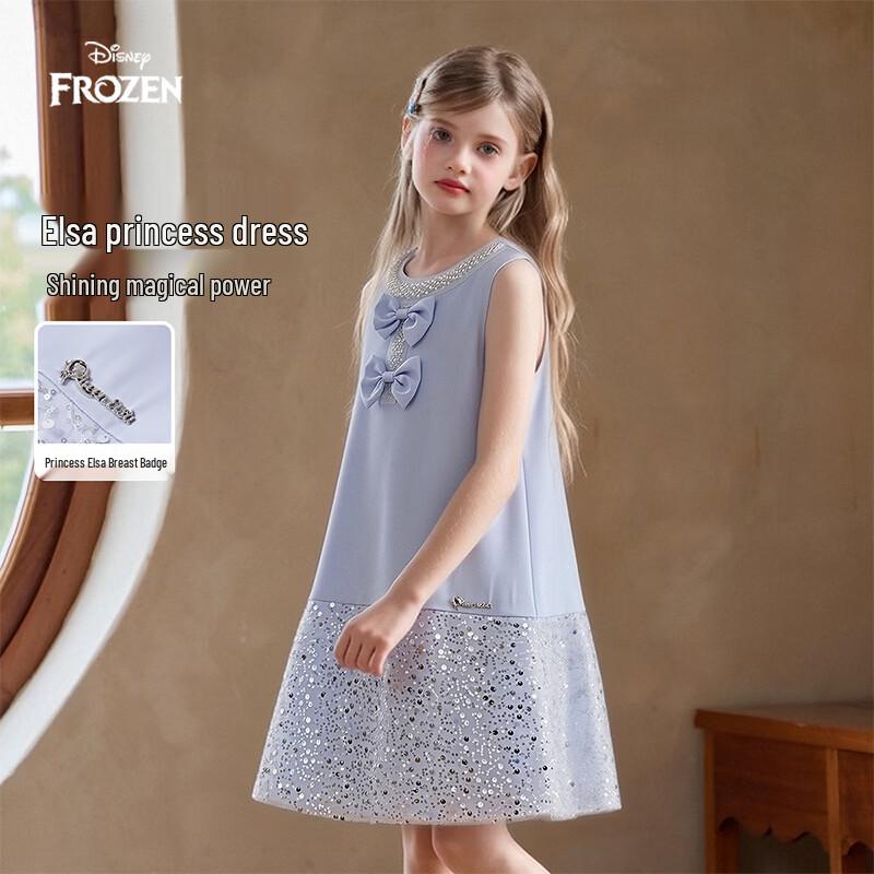 Disney Girls  Elsa Princess Sleeveless Dress 110