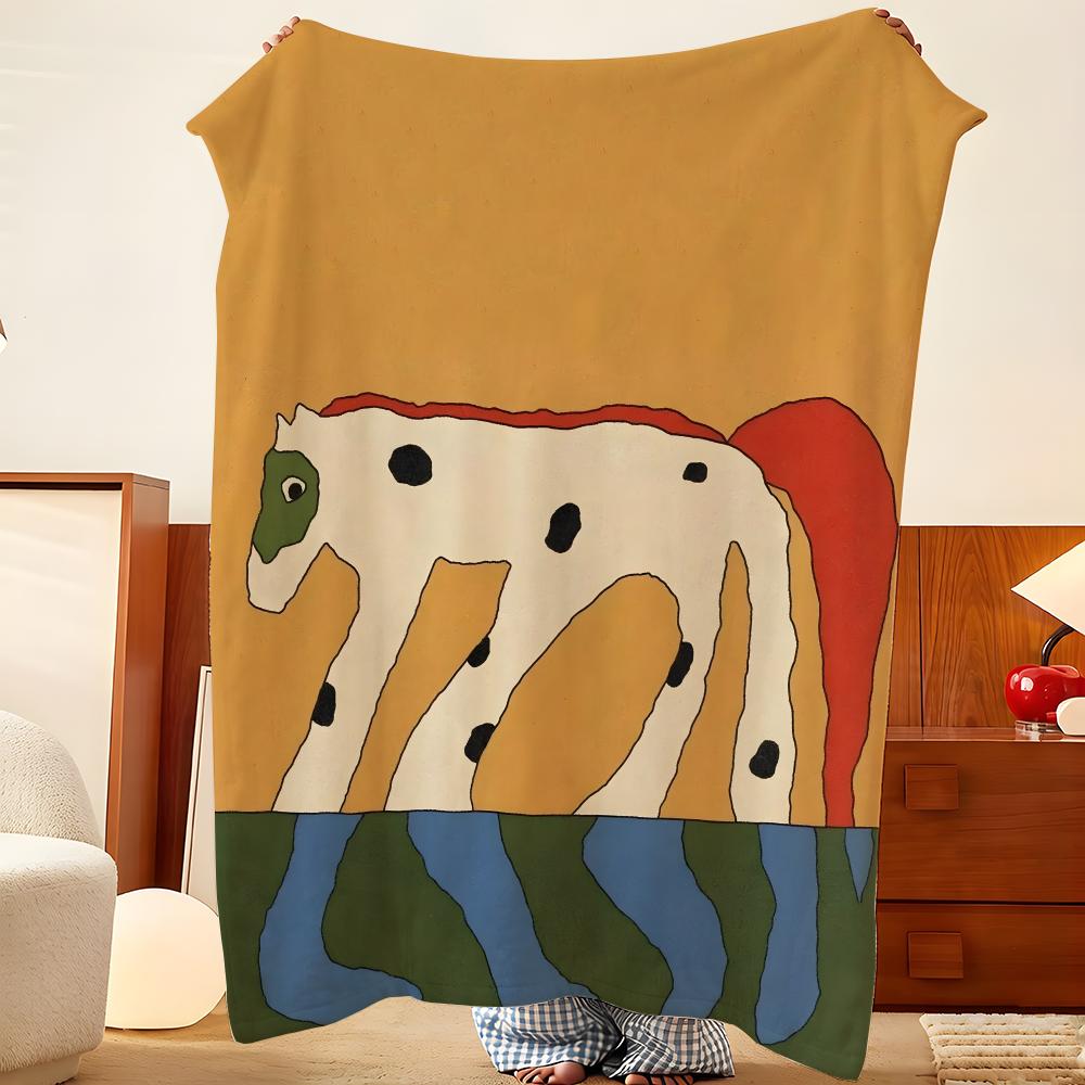 Artist R-Raysa F-Fontana Throw Flannel Throw Blanket, Lightweight Cozy, Durable Washable Cute Cool