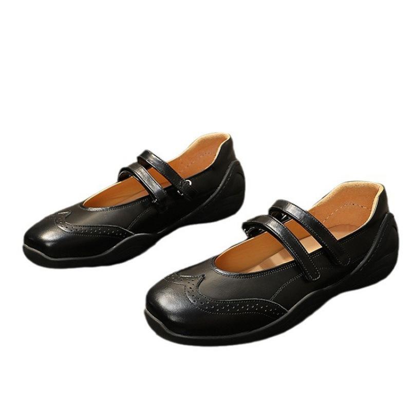 Stylish Mary Jane Shoes That Can Run, Double Straps, Easy Casual Shoes for Women, Sports Single Shoes, Flat Bottom, Shallow Mouth Single Shoes