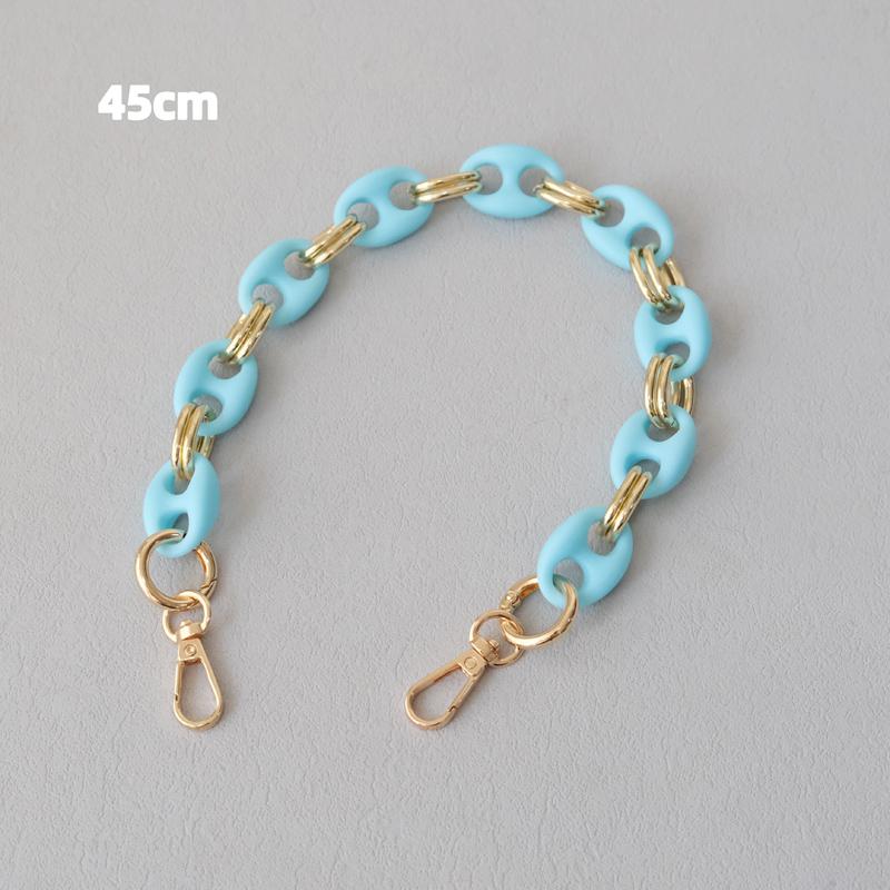 New Fashion Woman Bag Accessory Detachable Candy Matte Acrylic Chain Cute Acrylic Luxury Strap Women Bag Shoulder Handle Chain