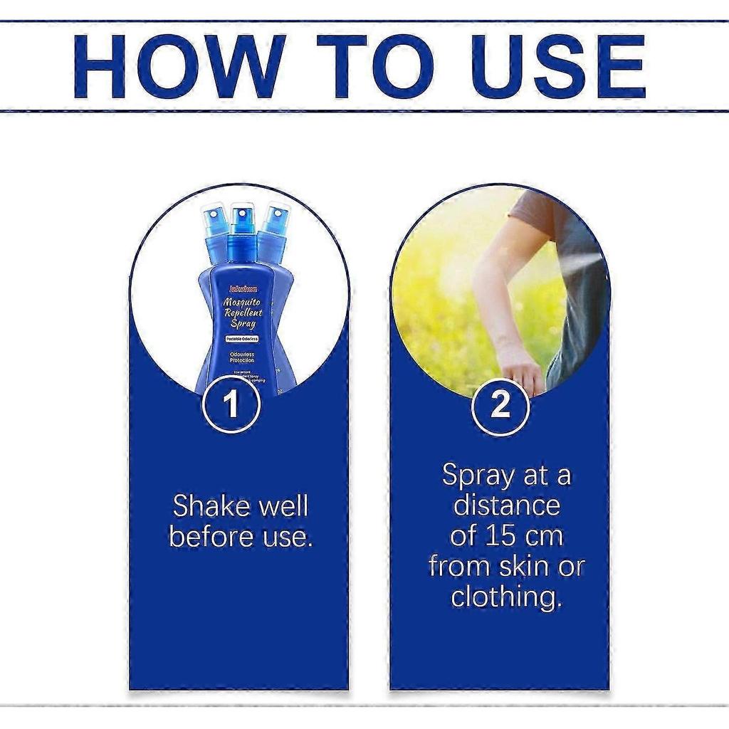 Portable Natural Mosquito Repellent Spray Long-Lasting, Eco-Friendly Plant-Based Formula with Refreshing Rosemary Scent for Outdoor Protection Agains