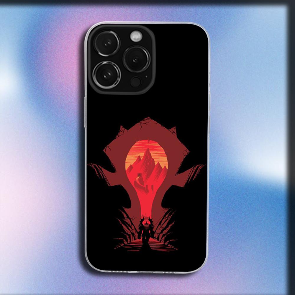 The World of W-Warcraft Game Phone Case For iPhone 16,15,14,13,12,11 Plus,Pro,Max,XR,XS,X,Plus,SE,Mini Transparent Soft Cover