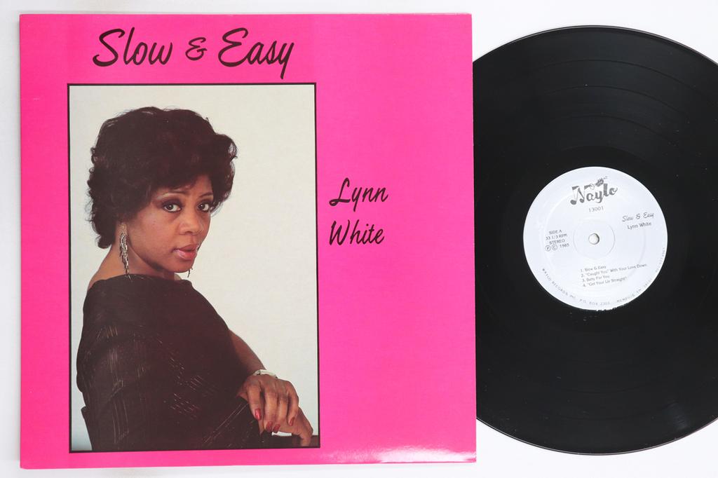 LP Record LYNN WHITE - Slow & Easy 13001 WAYLO 1985 US Soul/Funk Used