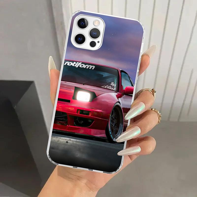 JDM Car MX5 Cute Phone Case for Iphone 17 Air 16 15 Plus 14 13 Mini 12 11 Pro Max 16E 7 8 SE 2020 Soft Funda Print Shell 17 Air