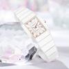 Kreative quadratische Uhr Damen Mode Wasserdicht Damen Quarz Uhr Lässig Sport Keramik Armband Armbanduhren Für Damen