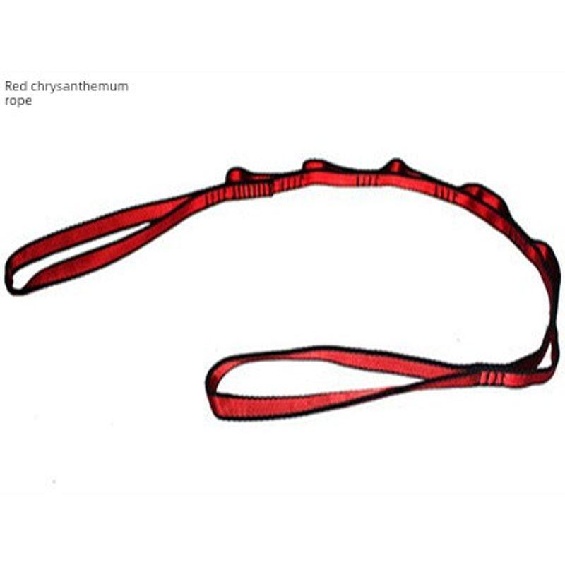 

Thickening and Wear-Resistant Aerial Yoga Hammock Chrysanthemum Rope Bungee Strap TRX Accessories Bandlet Adjustable Length Chrysanthemum Rope Red Daisy rope 1.1 m (8 rings)