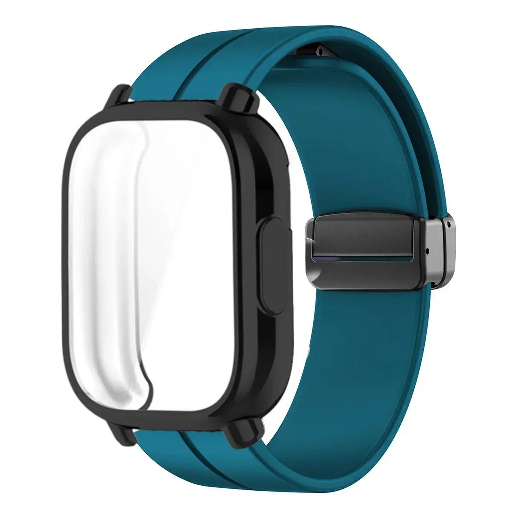 Silicone Strap +Case For Xiaomi Redmi Watch 5 Lite Magnetic Smart Watch Wrist Men Band And Case For Redmi Watch 5 Active