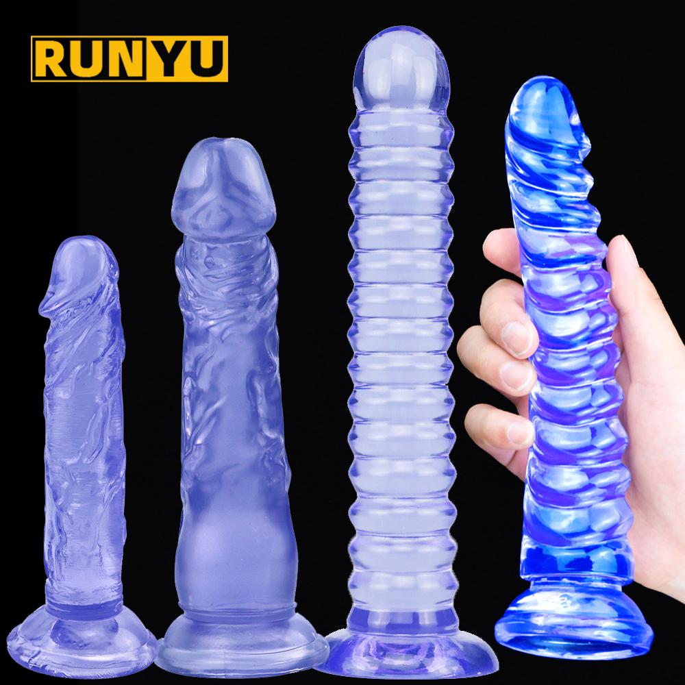 Dildo Adult Toys Erotic Soft Strong Suction Cup Dildo Anal Butt Plug Realistic Penis Sex Toys for Woman