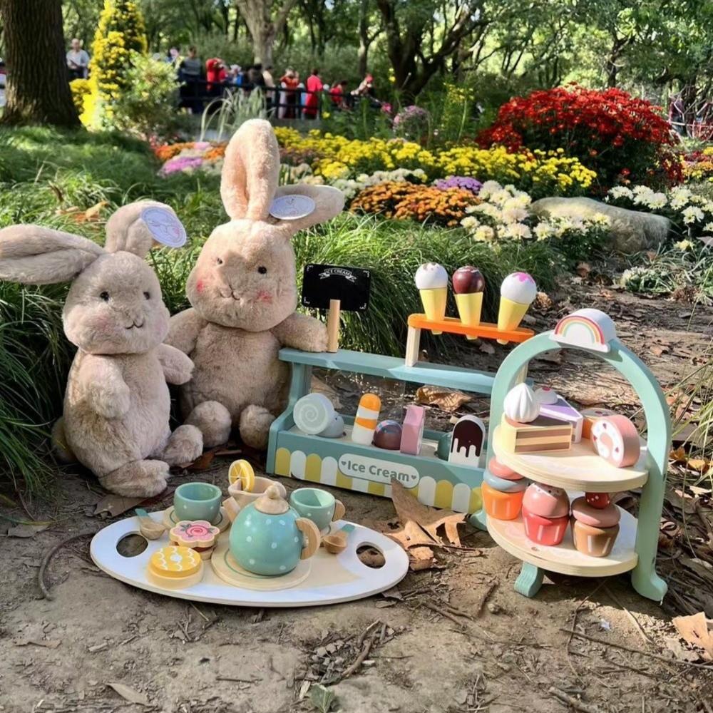 Pretend Play Play House Toys Montessori Simulation Kitchen Toy Ice Cream Shop Toys  Kids Play