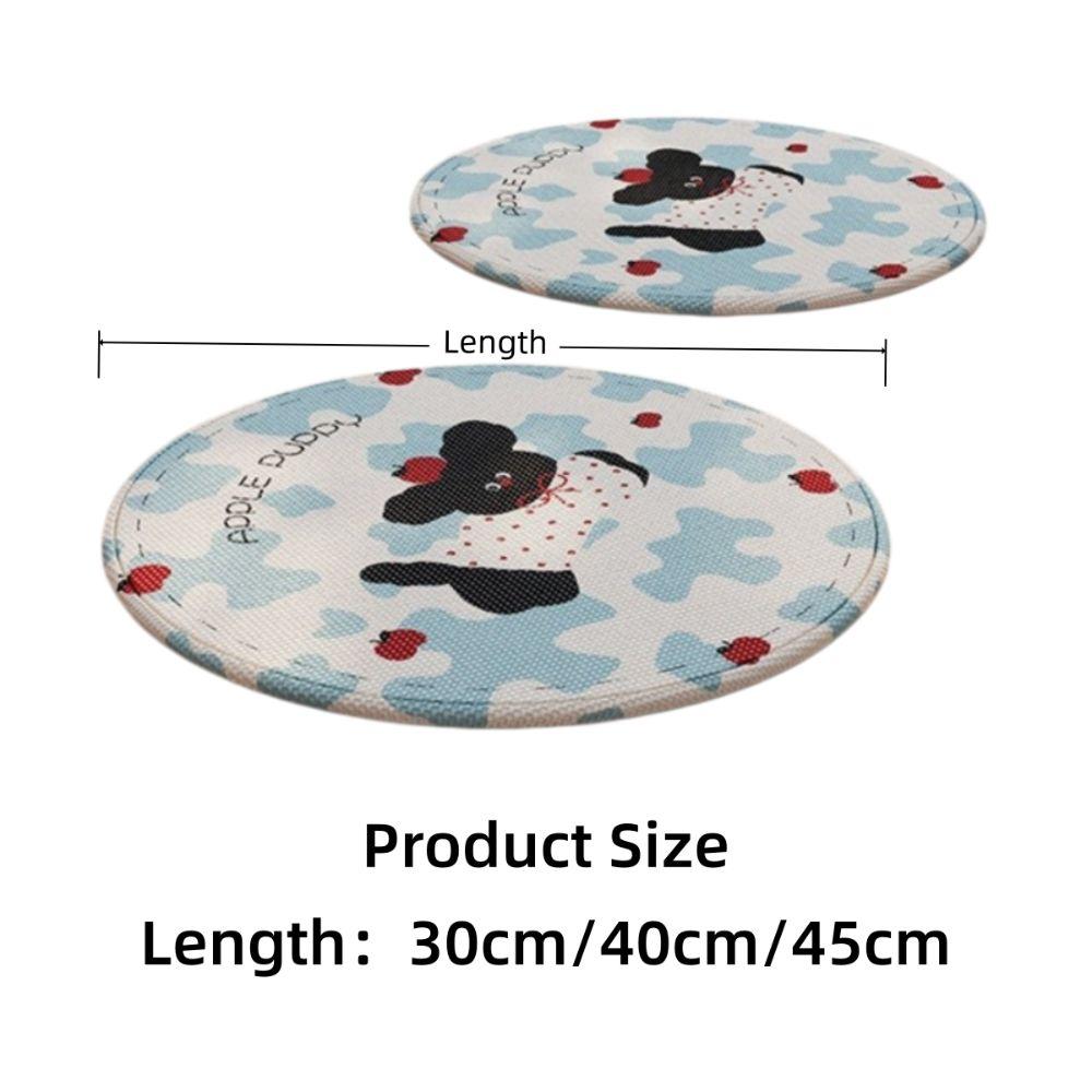 Polyester Ice Silk Seat Cushion Round Shape Dining Chair Cushion New Chair Sitting Pad  Summer Use