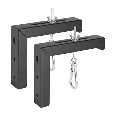 Adjustable Projector Screen L Brackets, 6Inch Wall or Ceiling Mount with Extension Hooks, Supports Up To 80 Pounds