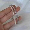 Handcrafted And Glass Pearl Bracelet For Women With Chic Design Geometric