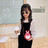Fun And Colorful Mini Shoulder Bag For Children Featuring Cute Bunny With Bow Accessories