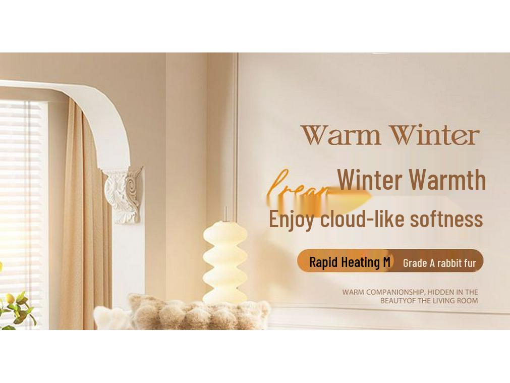 2025 Winter A-Grade Rabbit Plush Sofa Cover: Thickened, Warm, and Simple Cushion Cloth