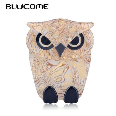 Spilla a forma di gufo grande alla moda, in acrilico, per gioielli da donna, da uomo, per abiti, maglioni, cappotti, accessori per animali, regali di compleanno per bambini