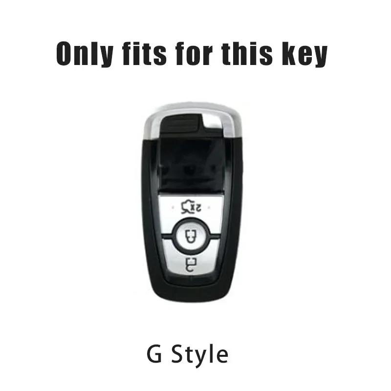 Car Sticker 2026 Ford 2025 Hot Leather Car Key Case Protector Cover for Ford Fusion Mustang Explorer F150 F250 F350 EcoSport Edg