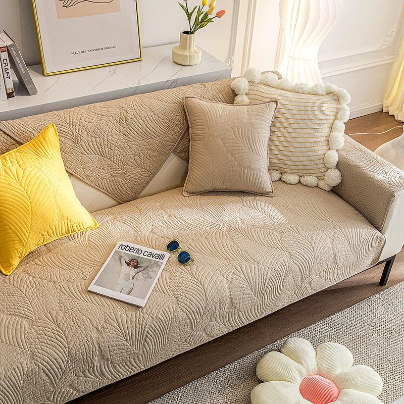 Washed Cotton Sofa Cover Comfortable Breathable Soft Couch Protector for Living Room Home Decor In Multiple Colors Sizes Modern