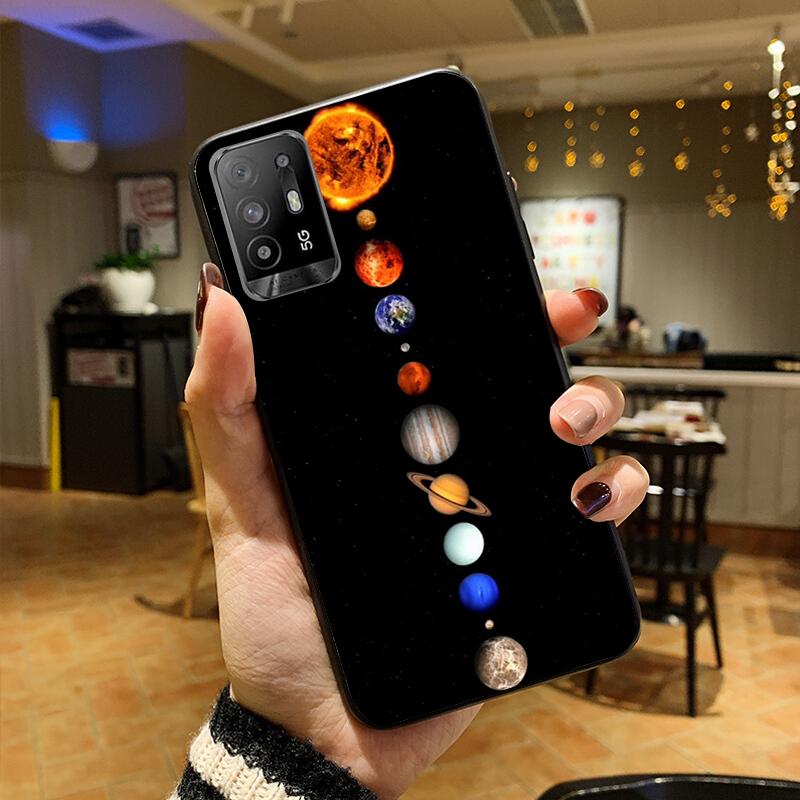 

Чехол для телефона «Луна, звезды, космический астронавт» для OPPO A54 A74 A94 A53S A9 A5 A15 A16 A91 A96 A76 Reno8 8Pro Reno2 Z OPPO Reno 2