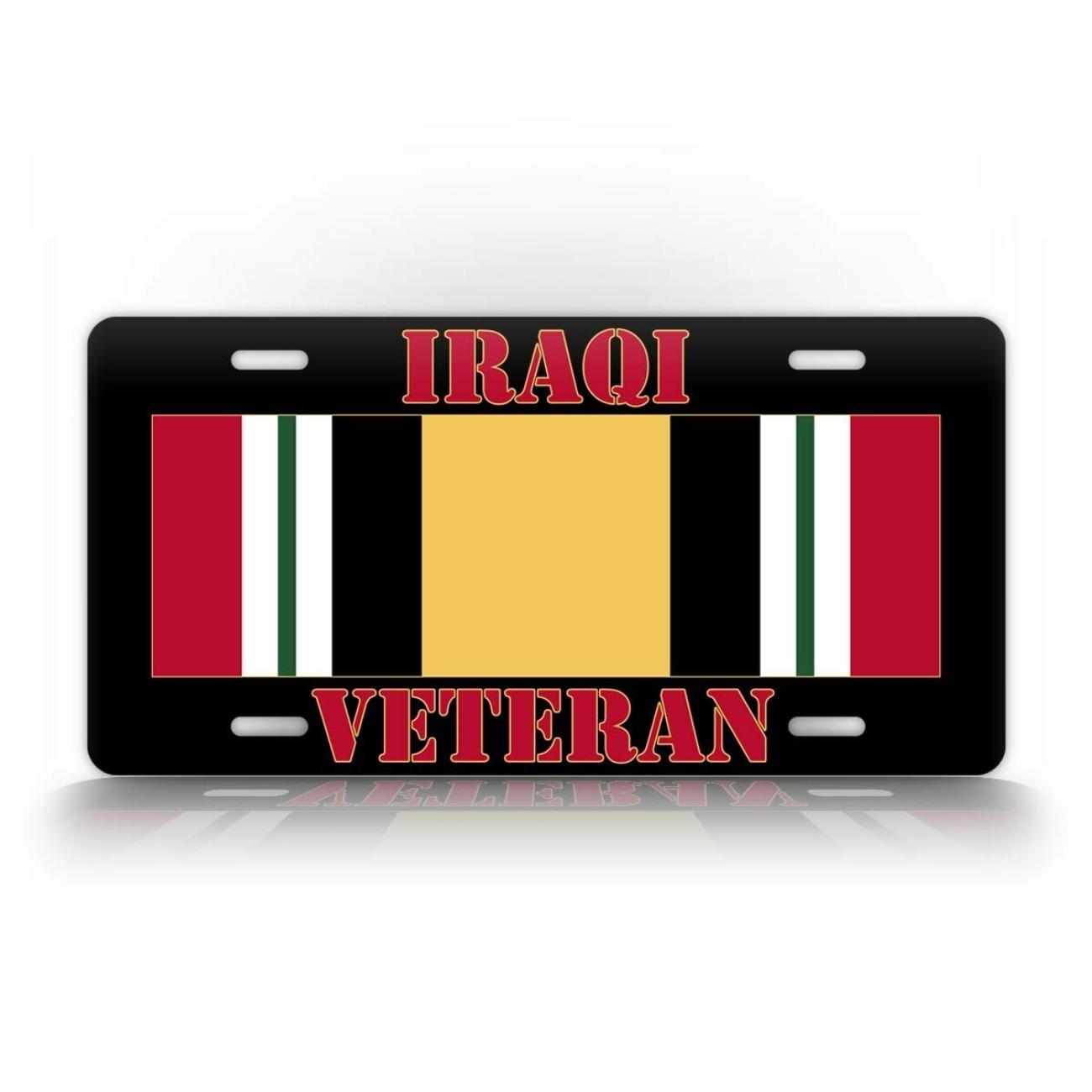 Personalized Iraq War Veteran Tin Sign Metal Poster Retro Wall Art Home Decor белый