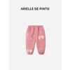 French Arielle De Pinto Girls' Pants Winter Sweet Little Girl Bowknot Casual Fleece Pants