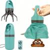 Portable No Touch Poop Scooper for Small Medium Large Dogs, Dog Waste Pick-Up Cleaner with Bag Attachment and Leak-Proof Waste Storage Container