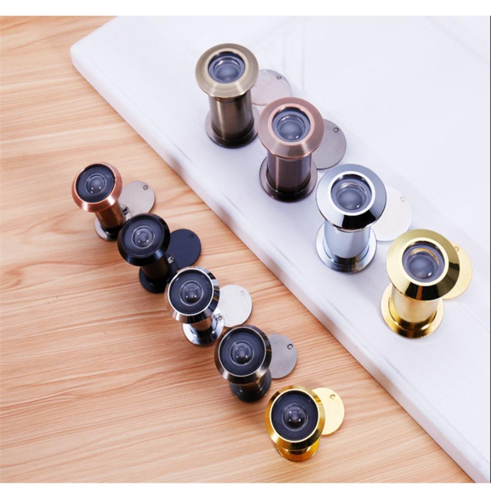 Wide Angle Hotel Peephole Anti-pry Door Viewer Peek Peep Hole HD Glass Lens Security Door Cat Eye