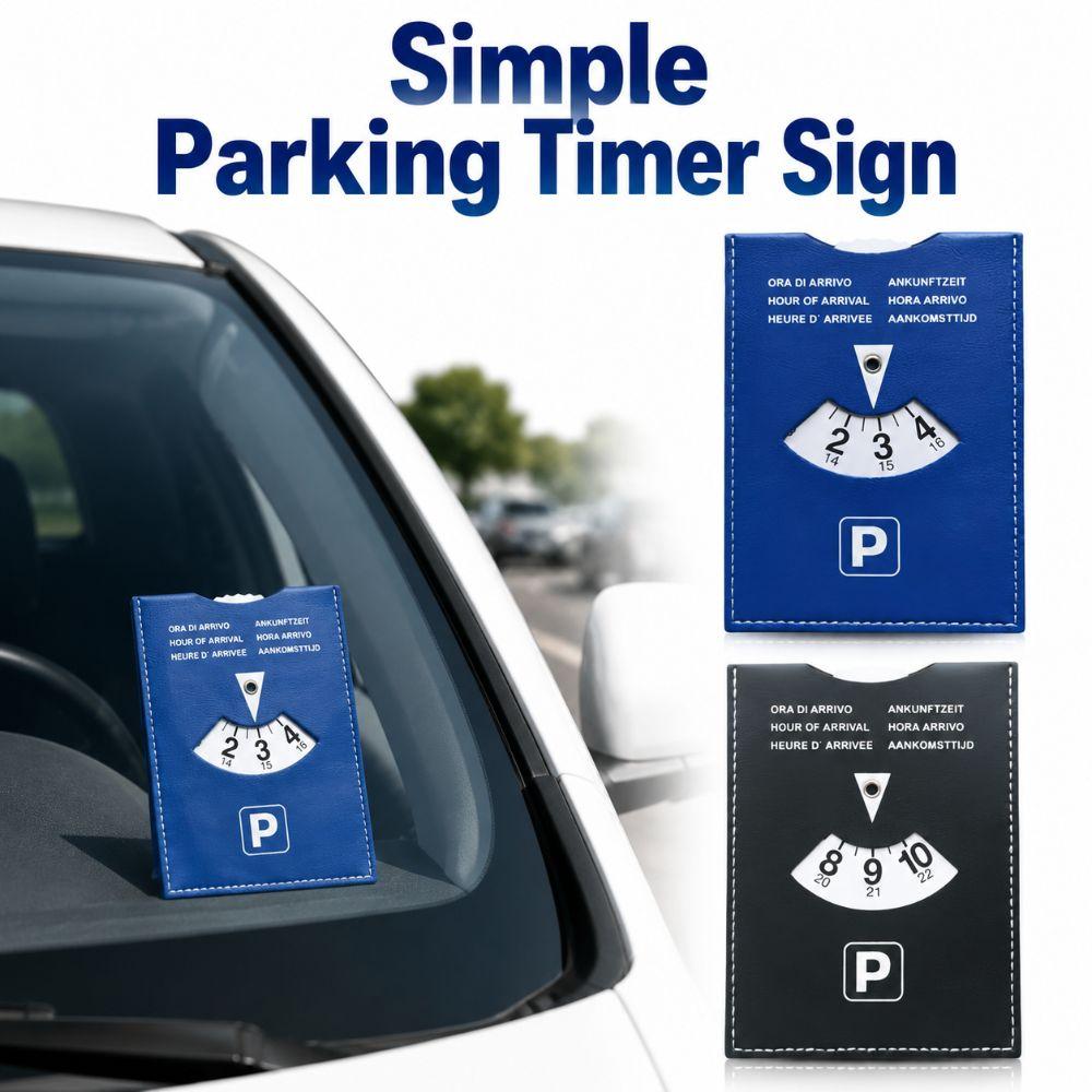 Universal Parking Timer Sign 6-Language Version Convenient Parking Tool New Simple Parking Timer