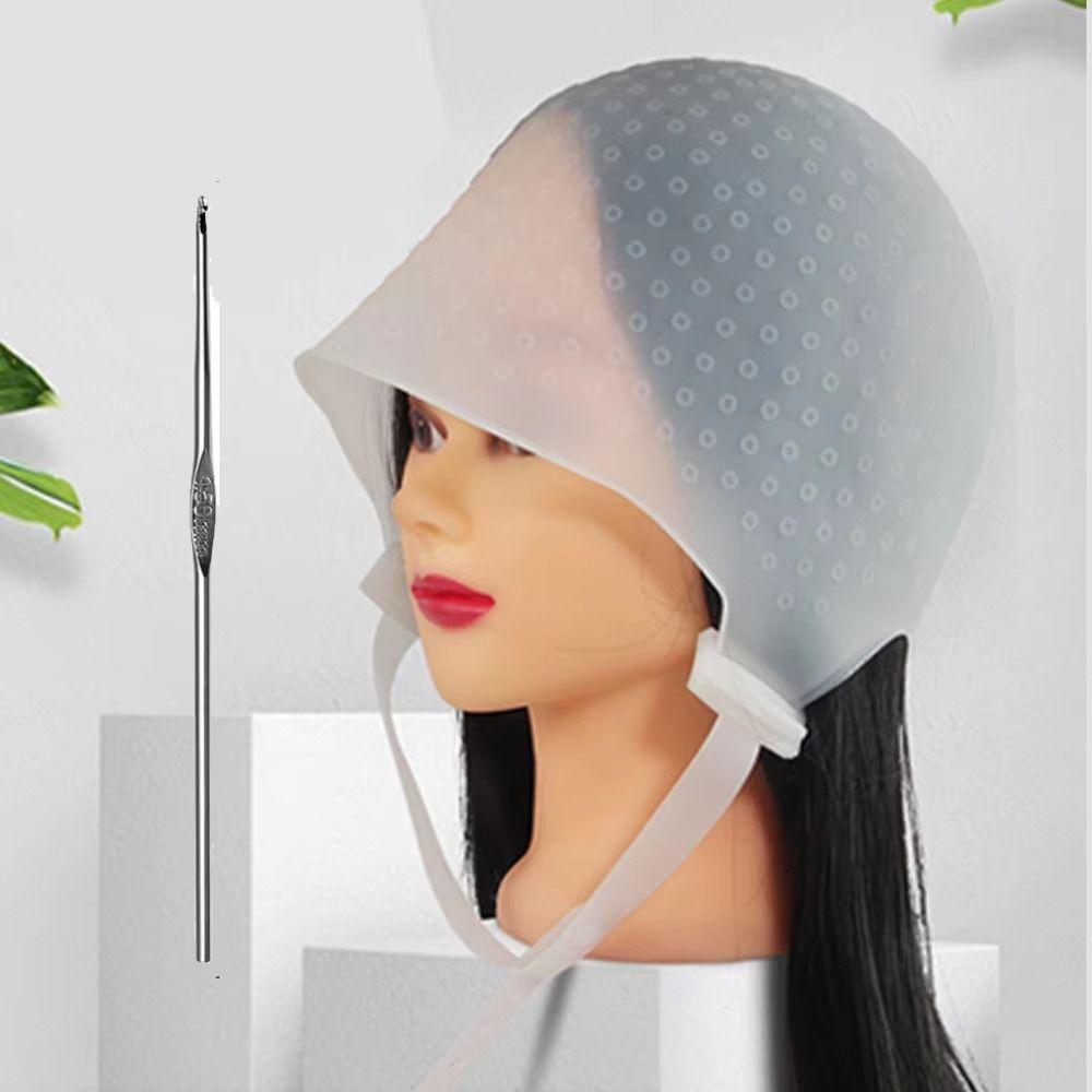 Reusable Adjustable Hair Dye Hat Professional Hair Highlighting Cap Hairdressing Tools