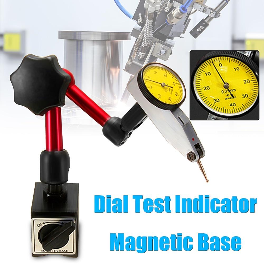 Lever Dial Test Indicator with Gauge Flexible Strong Gauge Stand Base Holder Dial