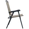 vidaXL Klappstühle, 2 Stück, Textilene Taupe