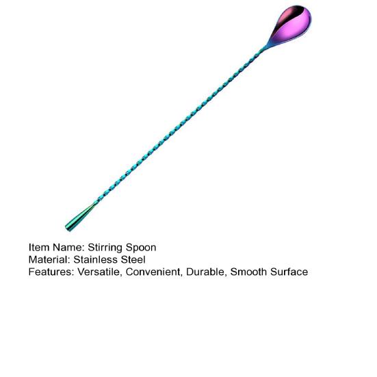 Linguriță pentru amestecare Lingură pentru amestecare cu mâner lung, ușor de curățat, cu suprafață netedă, lingură de desert din oțel inoxidabil pentru casă