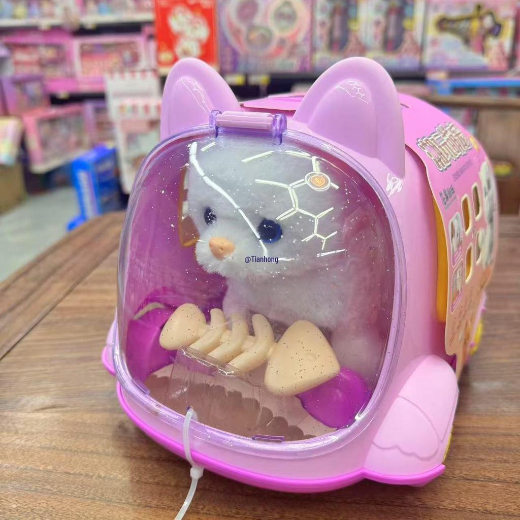 Electric Plush Bunny, Puppy, Kitten Pet Toy: Walking, Talking Cage House for Kids