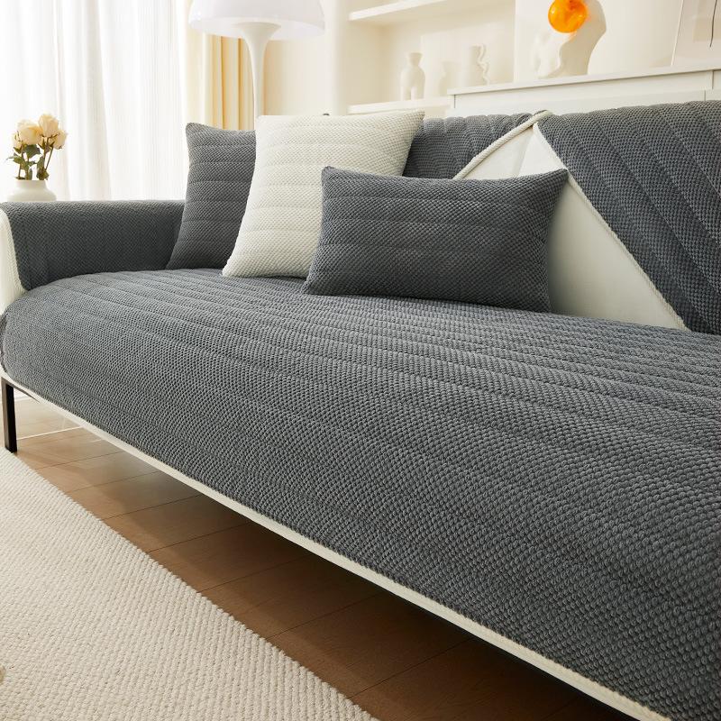 

Вельветовая подушка для дивана на осень и зиму, простой современный толстый плюшевый чехол для дивана, зимний теплый чехол на спинку, тканевое полотенце 70*70