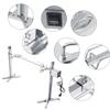 Rotisserie Kit for Barbecue Stainless Steel Spit Rod Meat Forks with Electric Motor