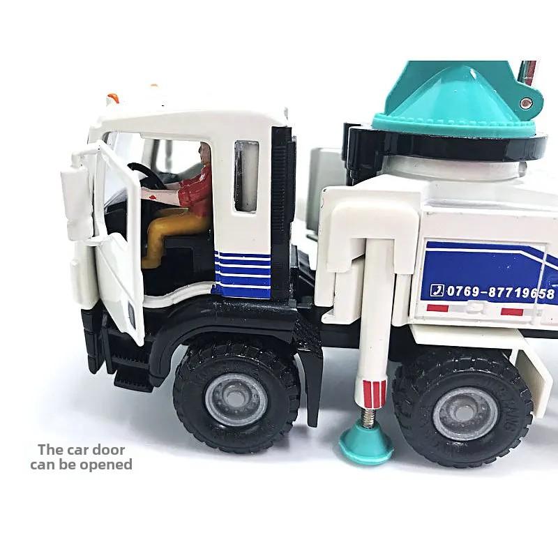 1:50 Alloy Concrete Cement Pump Truck Model Toys Transport Engineering Vehicle Multiple Movable Locations Car Kids Gifts