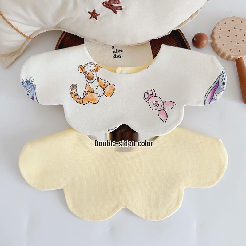 Storyme Double-Sided Korean Baby Drool Bib With Side Label, Suitable for 0-2 Years