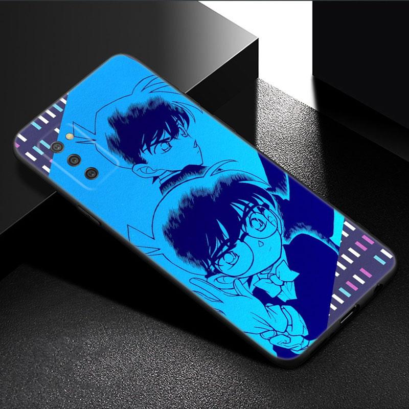 Anime Detective Conan Phone Case For Samsung Galaxy A01 A03 Core A04 E A02 A05 A10 A20 A21 A30 A50 S A6 A8 + A7 2018 Black Cover