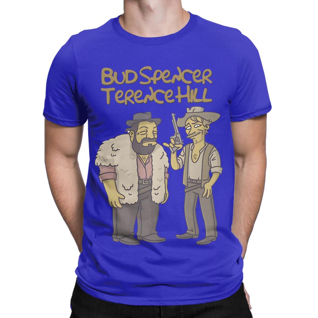 Bud Spencer And Terence Hill T Shirts Unisex 100 Cotton Novelty Tshirts Crew Neck Tees Short Sleeve Tops New Arrival