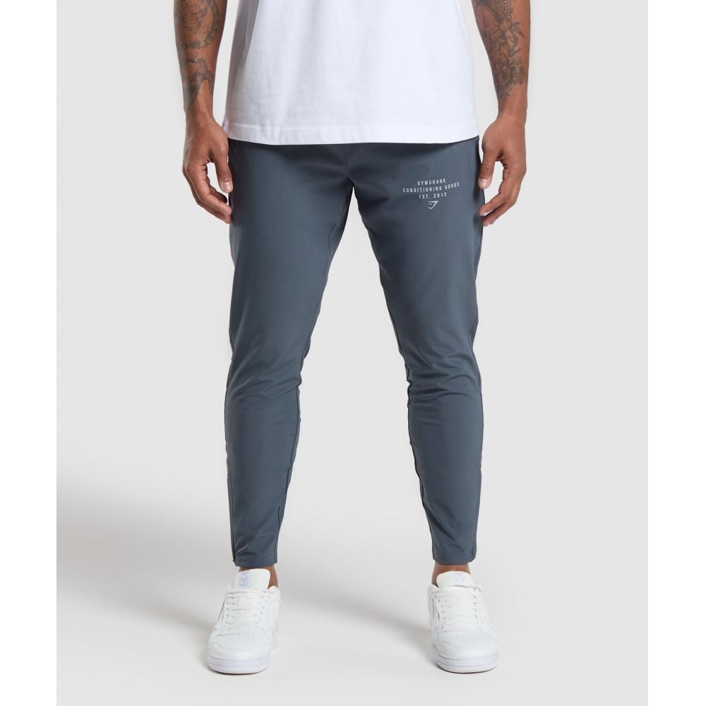 

GYMSHARK Товары для ухода за кожей Тканые джоггеры Титановый синий A6A3H UCMQ XS