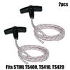 2 adet İpler 3.0mm Sap Geri Tepme İpi Marş Motoru TS400 TS410