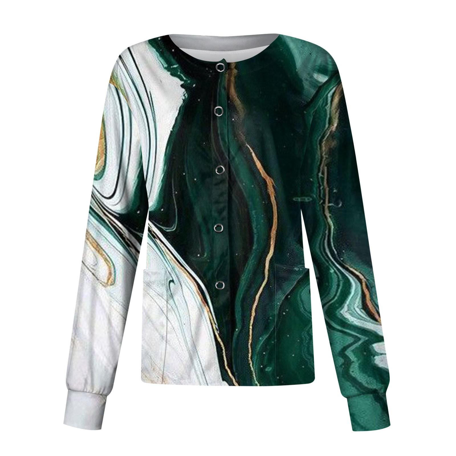 

Женский однобортный защитный комбинезон с длинным рукавом и карманом, рабочий воротник-стойка, кардиган, куртка, топ XL